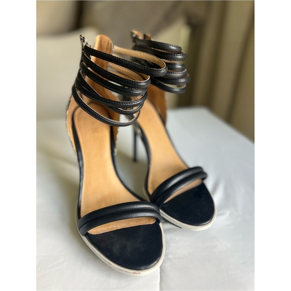 LAMB Women's Black Strappy High Heel Sandals size 8.5